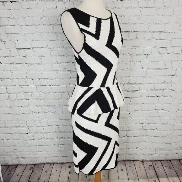 ALICE + OLIVIA Monaco Zigzag Crochet Dress S - Picture 4 of 9